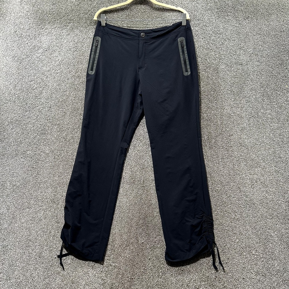 Cabela's Hiking Pants‎ Women 8 Black Mid Rise Straight Leg Lightweight Nylon